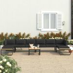 Set canapea de gradina coltar cu perne