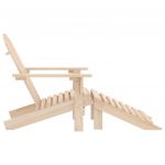 Scaun de gradina Adirondack cu lemn masiv de brad ottoman