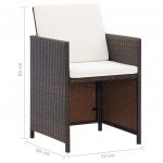 Set scaune de gradina si taburet