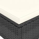 Set cu scaun de gradina si taburet