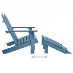 Scaun gradina Adirondack 2 locuri & otoman