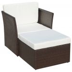 Scaun de gradina cu taburet