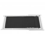 Scaune pliante de plaja, 2 buc., negru, aluminiu si textilena