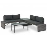 Set mobilier de gradina cu perne