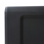 Dulap de depozitare pentru gradina cu 4 rafturi negru si gri,