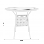 Set de gradina 1+4, alb, KOVEN
