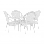 Set de gradina 1+4, alb, KOVEN