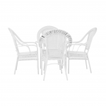 Set de gradina 1+4, alb, KOVEN