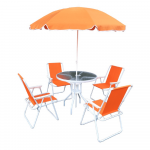 Set de gradina, portocaliu/alb, ODELO