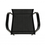 Scaun stivuibil, gri inchis/negru, ALDERA