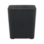 Cutie / masa de depozitare pentru gradina, neagra, IBLIS