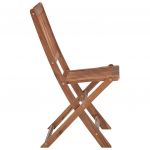 Scaune gradina pliabile, cu perne, 2 buc., lemn masiv acacia-3064665