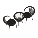 Set ratan de gradina 1+2, maro, LASAN
