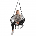 Scaun suspendabil, negru, AMADO 2 NEW