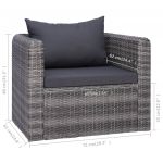 Scaun de gradina cu perne