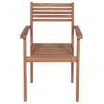 Scaune gradina perne rosu model carouri, 2 buc., lemn masiv tec