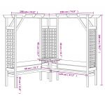 Pergola coltar cu bancheta