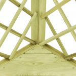 Pergola de colt cu bancheta