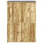 Magazie de unelte de gradina 123x45x171cm lemn masiv pin tratat