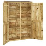 Magazie de unelte de gradina 123x45x171cm lemn masiv pin tratat