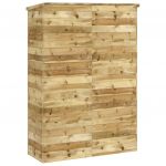 Magazie de unelte de gradina 123x45x171cm lemn masiv pin tratat