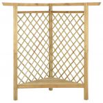 Pergola de colt cu bancheta