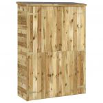 Magazie de unelte de gradina 123x45x171cm lemn masiv pin tratat