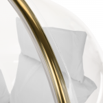 Scaun suspendat, transparent/ auriu/ gri, BUBBLE TIP 1