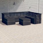 Set mobilier gradina din paleti cu perne
