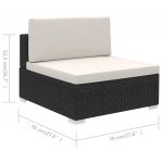 Set mobilier de gradina cu perne