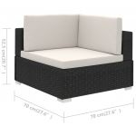 Set mobilier de gradina cu perne