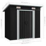 Magazie de gradina din metal verde