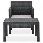 Set mobilier de gradina cu perne