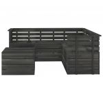 Set mobilier gradina din paleti cu perne