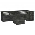 Set mobilier gradina din paleti cu perne