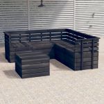 Set mobilier gradina din paleti cu perne