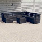 Set mobilier gradina din paleti cu perne