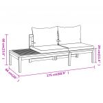 Set mobilier gradina perne alb/crem