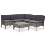 Set mobilier de gradina cu perne