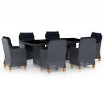 Set mobilier exterior cu perne