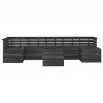 Set mobilier gradina din paleti cu perne