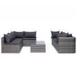 Set mobilier de gradina cu perne