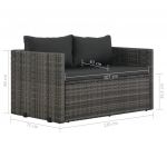 Set mobilier de exterior cu perne