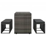 Set mobilier de exterior cu perne