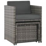 Set mobilier de exterior cu perne