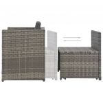 Set mobilier de exterior cu perne