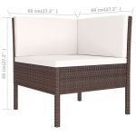 Set mobilier de gradina cu perne
