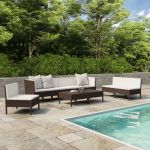 Set mobilier de gradina cu perne