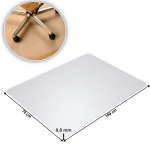 Protectie podea sub scaun, transparent, 120x90 cm, 1,8 mm, ELLIE NEW TIP 10