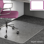 Protectie podea sub scaun, transparent, 120x90 cm, 1,8 mm, ELLIE NEW TIP 10